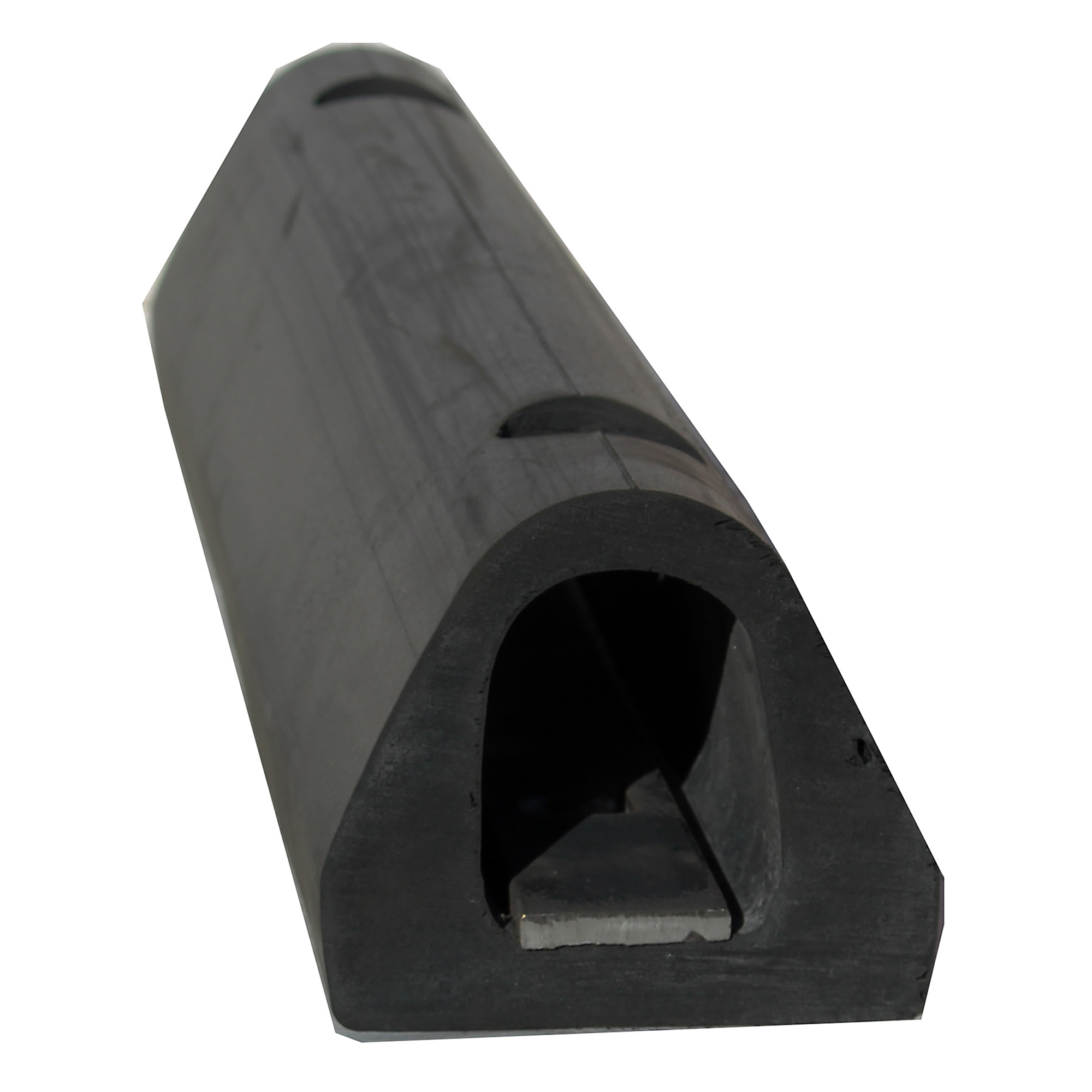 Durable Corporation, Extruded Bumper, D Shaped with Mounting Bar, Product Style Molded, Length 22 in, Weather Resistant, Model# E-D424/B